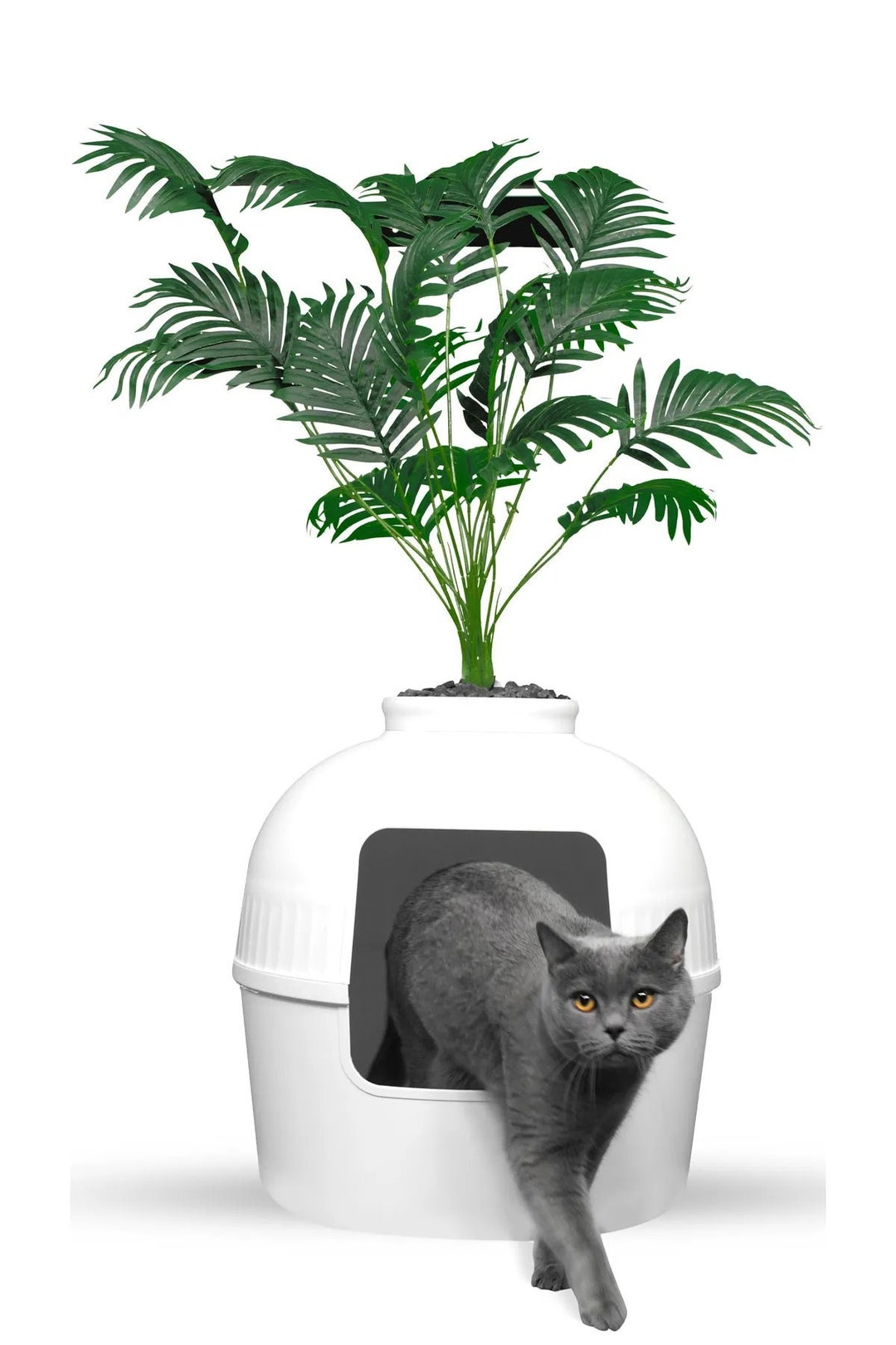 Decorative Cat Litter Box With Flowerpot Effect Decorative Etsy