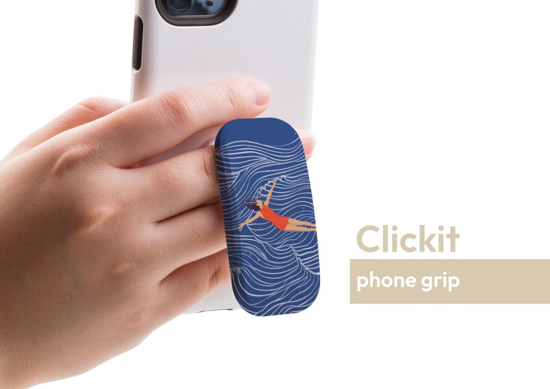 Wild Swimming Clickit Foldable Phone Grip With Stand, Popsocket ...