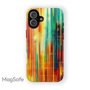 MagSafe Tartan Glitch Phone Case, premium tough protection iPhone 16 pro max, 16 plus, 15 pro max, 15 plus, 14 Pro Max, 14 plus, 16 15 14