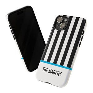 Newcastle United Phone Case, The Magpies iPhone Case, Black and White Stripes Samsung Cover, Toon Army Gift, Tough MagSafe Slim iPhone 17 image 9