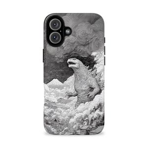 Godzilla Monster Tough Premium phone case, iPhone 16 15 14 13 12 11, Samsung S25 S24 S23 S22 S21 S20 Ultra, Kaija cell phone cover