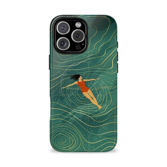 Wild Swimming MagSafe Phone Case, Cold Water premium tough iPhone 16 pro max, 15 pro max, 14 Plus, open water swimmer Nature lover gift Wild Swimming MagSafe Phone Case, Cold Water premium tough iPhone 16 pro max, 15 pro max, 14 Plus, open water swimmer Nature lover gift