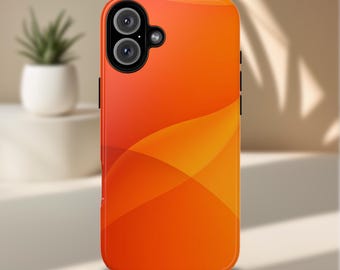 Orange Phone Case, iPhone 17, Abstract design, Vibrant Modern Gradient, Minimalist Art, Bold Warm Aesthetic Cover for iPhone & Samsung