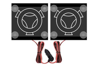 Scania Trucks Vabis LED Eckschild: Gravur Leuchtschild (15 x 15 cm)