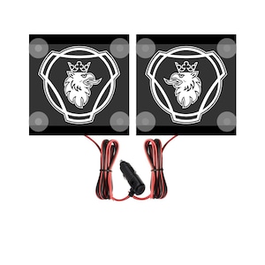 Corner LED BOX with Scania Trucks - 2x 15x15cm - 12V, 24V LED lkw truck