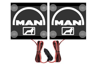 Eck-LED-BOX für Man Trucks - 2x 15 x 15 cm - 12V, 24V LED LKW LKW