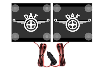 DAF Trucks - Ecke LED Platte 2x 15 x 15 cm - 12V, 24V LED lkw