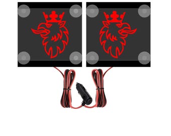 Scania Griffin Corner LED: Gravierter beleuchteter LKW-Dekor (12V, 24V)