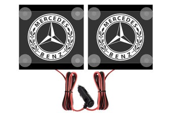 Eck-LED-Platte für Mercedes ALTE - 2x 15 x 15 cm - 12V, 24V