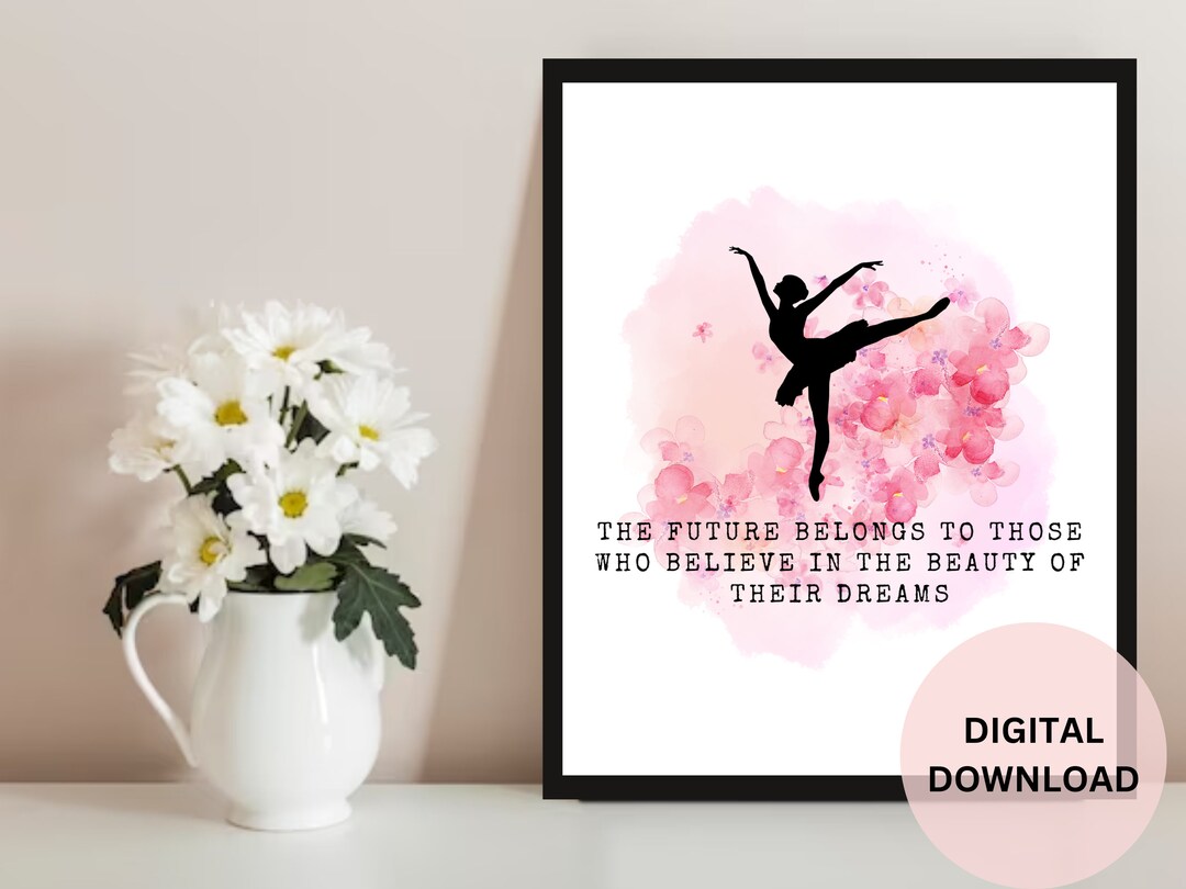 Power of Dream Digital Wall Art With Positive Affirmation Quotes ...