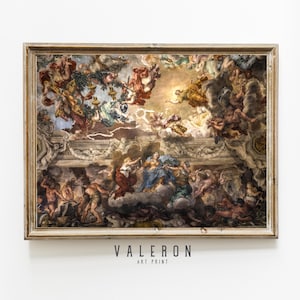 Renaissance art Digital Art Print | Triumph of Divine Providence Fresco | Palazzo Barberini Ceiling | Digital Download Wall Art #177