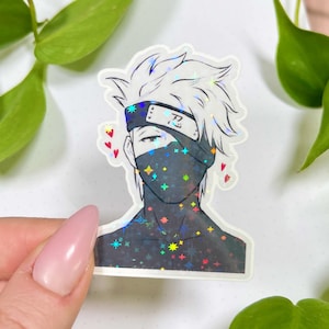 Glitzer holo Sticker, Anime Manga Ninja, Kawaii, Japan, Skizzen, Laptop, Aufkleber, Bullet Journal, Planner, Kalender