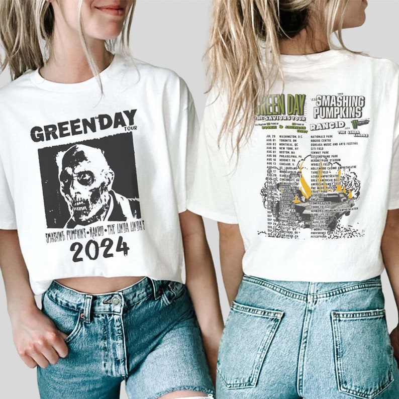Green Day Band Shirt, World Music Tour 2023 2024, the Saviors Tour