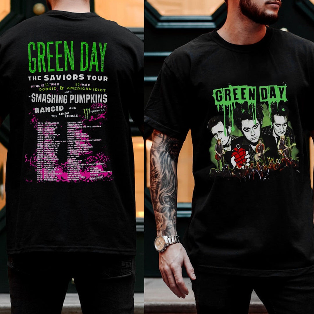 Green Day the Saviors 2024 Tour Tshirt, Green Day Band Graphic Tee, Green Day Concert Shirt