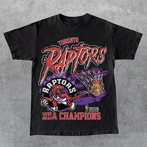 CustomCat Toronto Raptors Retro NBA T-Shirt Ash / L