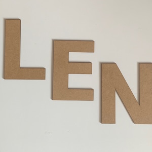 Letras de 8 cm a 30 cm MDF HDF letras decorativas de la A a la Z 8-30 cm para puerta de habitación infantil para elaborar letras de madera varios tamaños