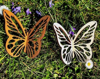 Wooden butterfly for assembly – decorative figure for standing – spring decoration in 10cm or 15cm – spring summer nature decoration gift