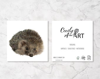 Hedgehog Card, Hedgehog birthday card, Gifts for her, Gifts for him, Hedgehog, greeting cards,  Spiritual card