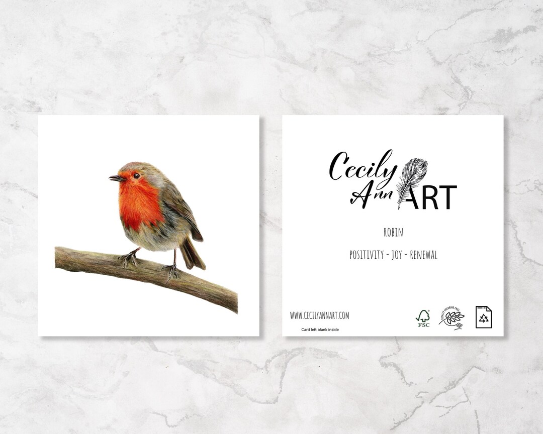 Robin Card, Bird Birthday Card, Winter Robin, Greeting Cards, Birds ...