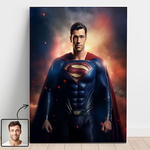 Custom Realistic Superhero Portrait, Personalized Portraits, Superhero Portrait from Photo, Custom Realistic Superhero, Face Swap