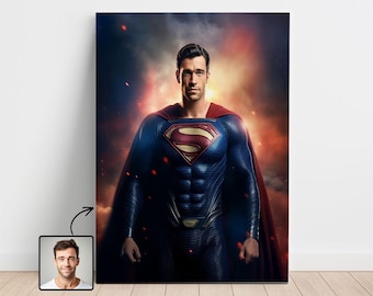 Custom Realistic Superhero Portrait, Personalized Portraits, Superhero Portrait from Photo, Custom Realistic Superhero, Face Swap