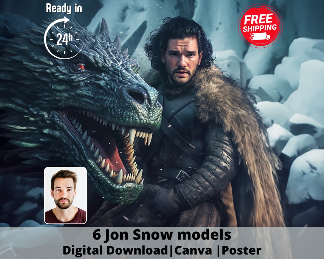 Game of Thrones Mann Portrait vom Foto, Game of Thrones Geschenke, Game of Thrones, Daenerys