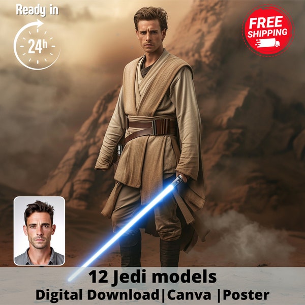 Custom Realistic Star Wars Portrait, Personalized Portraits, Custom Starwars Portrait from Photo, Custom Realistic Starwars Face Swap Avatar