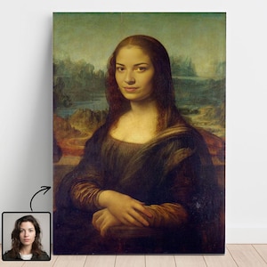 Mona lisa painting - Etsy 日本