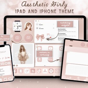 Conjunto de fondos de pantalla estéticos beige para iPad, kit de pantalla de inicio para iPad con estilo femenino y neutro, tema minimalista para iPad.