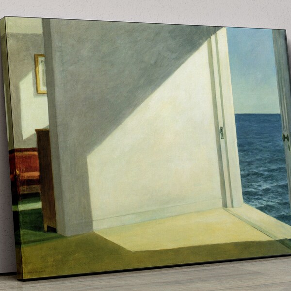 Affiche sur toile Rooms by the Sea (1951), impression Edward Hopper, art mural Edward Hopper, impression de l'exposition Edward Hopper, décoration d'intérieur relaxante