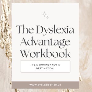 O livro de exercícios "The Dyslexia Advantage Workbook for Adults", oferece estratégias práticas e suporte para a vida real.