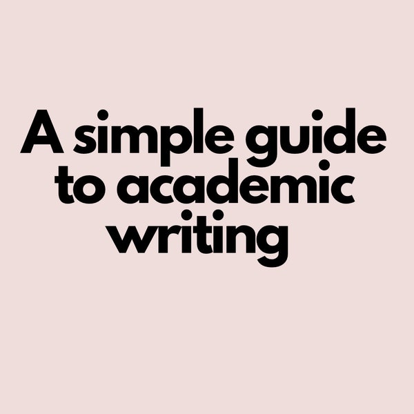 Dyslexic friendly - A simple guide to academic writing