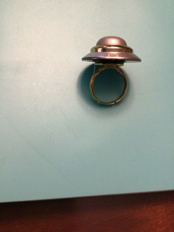 I call this one the spaceship ring  vintage Handm… - image 2