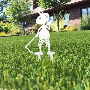 Rustic Ant Loosening Soil Garden Garden Stake, Rusty Metal Ant Lawn ...