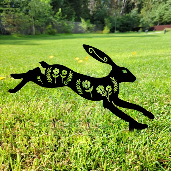 Rabbit Garden Statue - Etsy