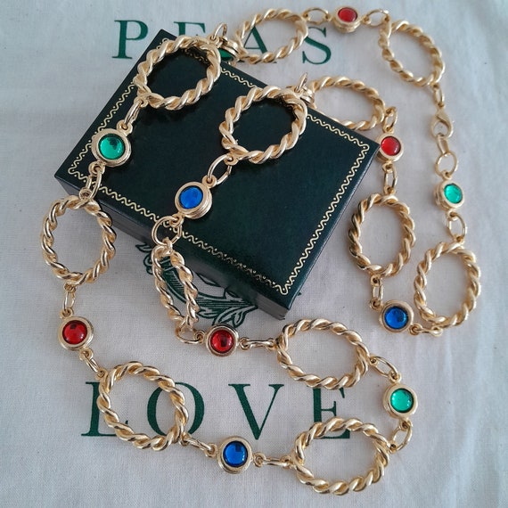 Vintage Gold Plated Chain, 90s Chunky 18ct Gold Chain, Vintage 