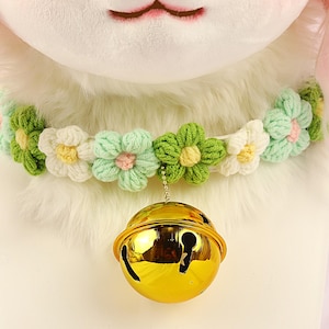 Collar de campana para cabeza de traje de piel con diseño floral, color plateado o dorado, para cosplay, accesorio decorativo para cabeza de traje de piel.