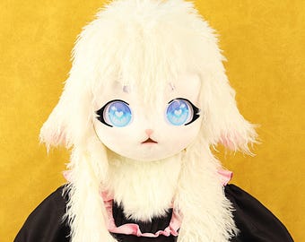 獣人系 未完成 着ぐるみ アニマルマスク レジンアイ 3Dプリント耳 Kig 獣人系 未完成 着ぐるみ アニマルマスク レジンアイ 3Dプリント耳 Kig