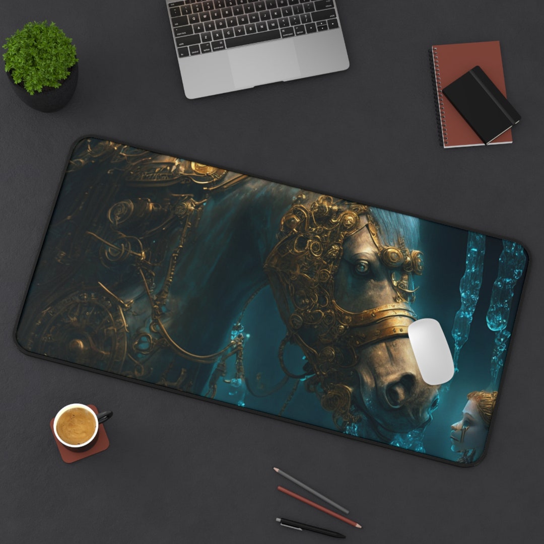 Desk Mat Elsa and Water Horse/desk Mat/retro Desk Mat/non-slip - Etsy
