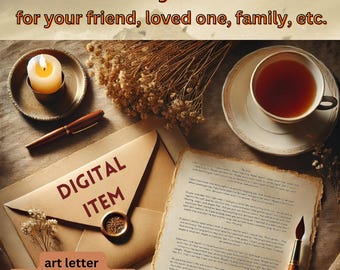 Custom Personalized Letter | Professionally Written Message | Romantic Gift Idea | Printable Digital Download