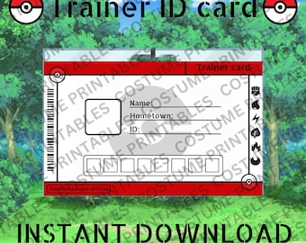 pokemon trainer card maker legacy Create Your Trainer Legacy: Customizable Pokemon Trainer Card Template -  300 Dpi Res for Creative Fans