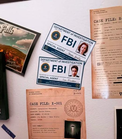Fox Mulder FBI ID Badge | X-files Cosplay Prop (digital Download