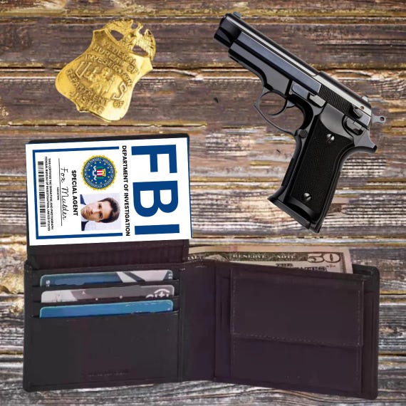 Fox Mulder FBI ID Badge | X-files Cosplay Prop (digital Download