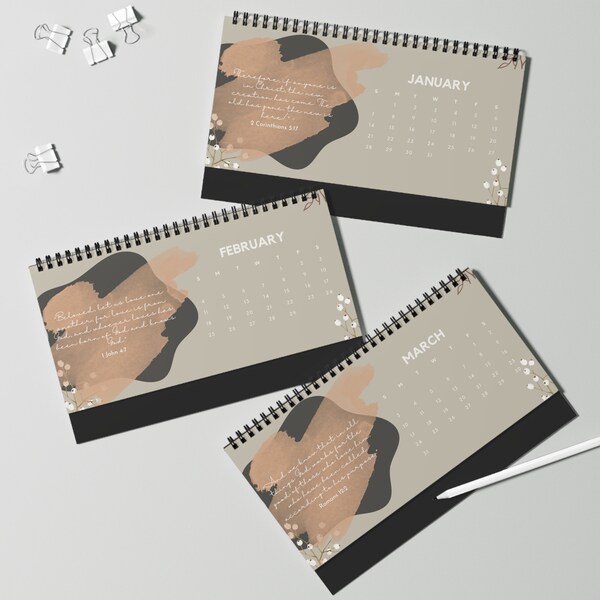 Printable Christian 2024 Calendar Etsy