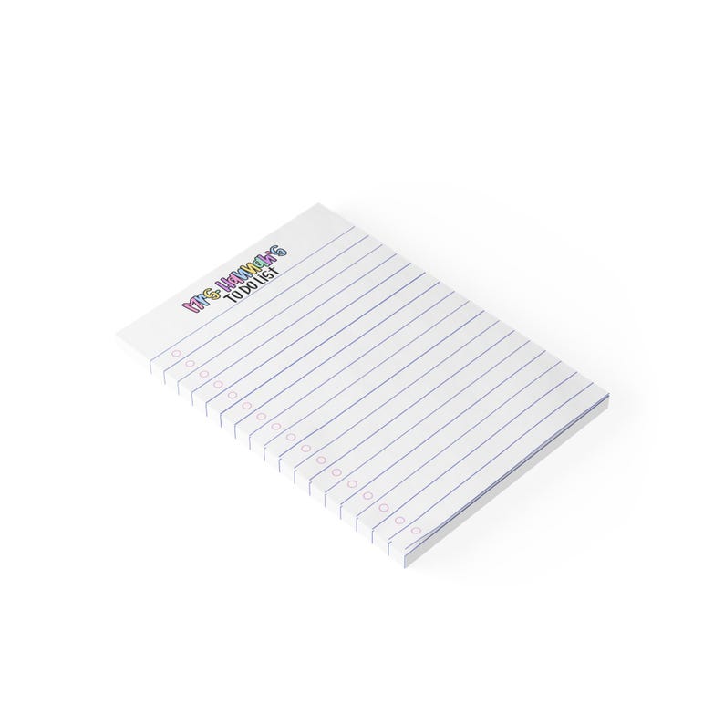 Teacher To Do List Notepad |4x6 Lined Checklist Note Pad image 2