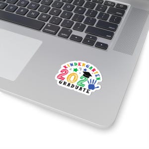 Kindergarten Graduate Stickers, Fun Kids Graduation Decor, Cartoon Style, School Celebration Accessories, Class of 2023, Teacher Gifts