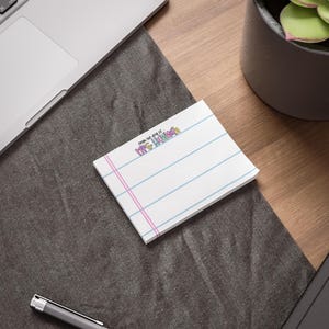 Custom Name Note Pads for Teachers, Custom Stationery, Writing Gifts, Cute Office Supplies, Back to School Essentials 4" x 3"