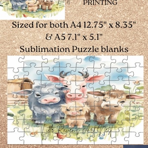 WALABlank Sublimation Puzzle 11x16