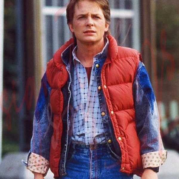 Back To The Future Marty McFly Red Vest.