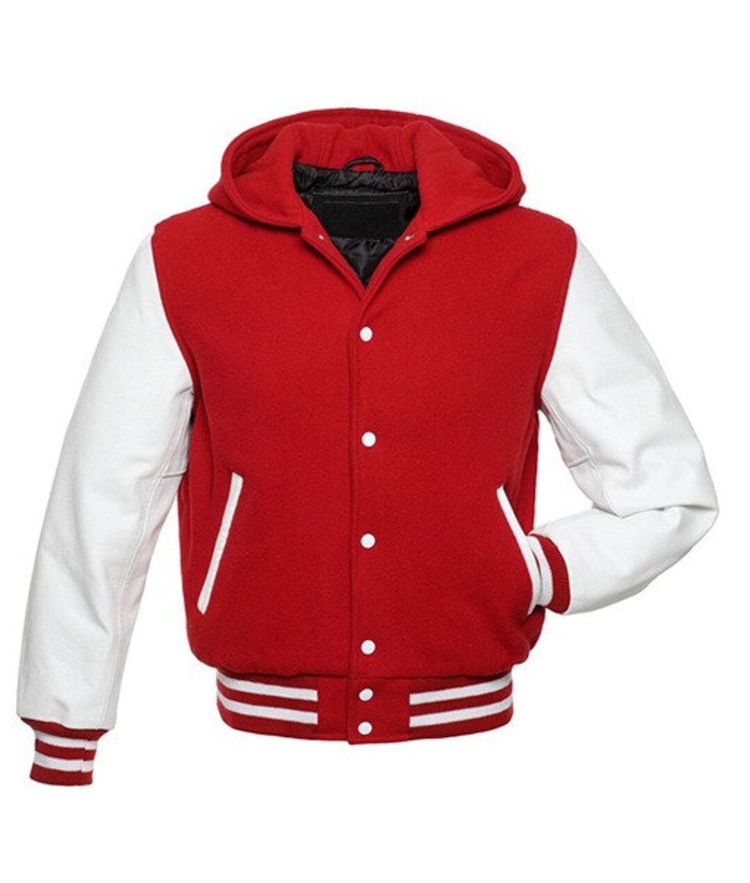Men's Classic Hooded Varsity Jackets, Unisex Varsity Jacket ,baseball Letterman Jacket
